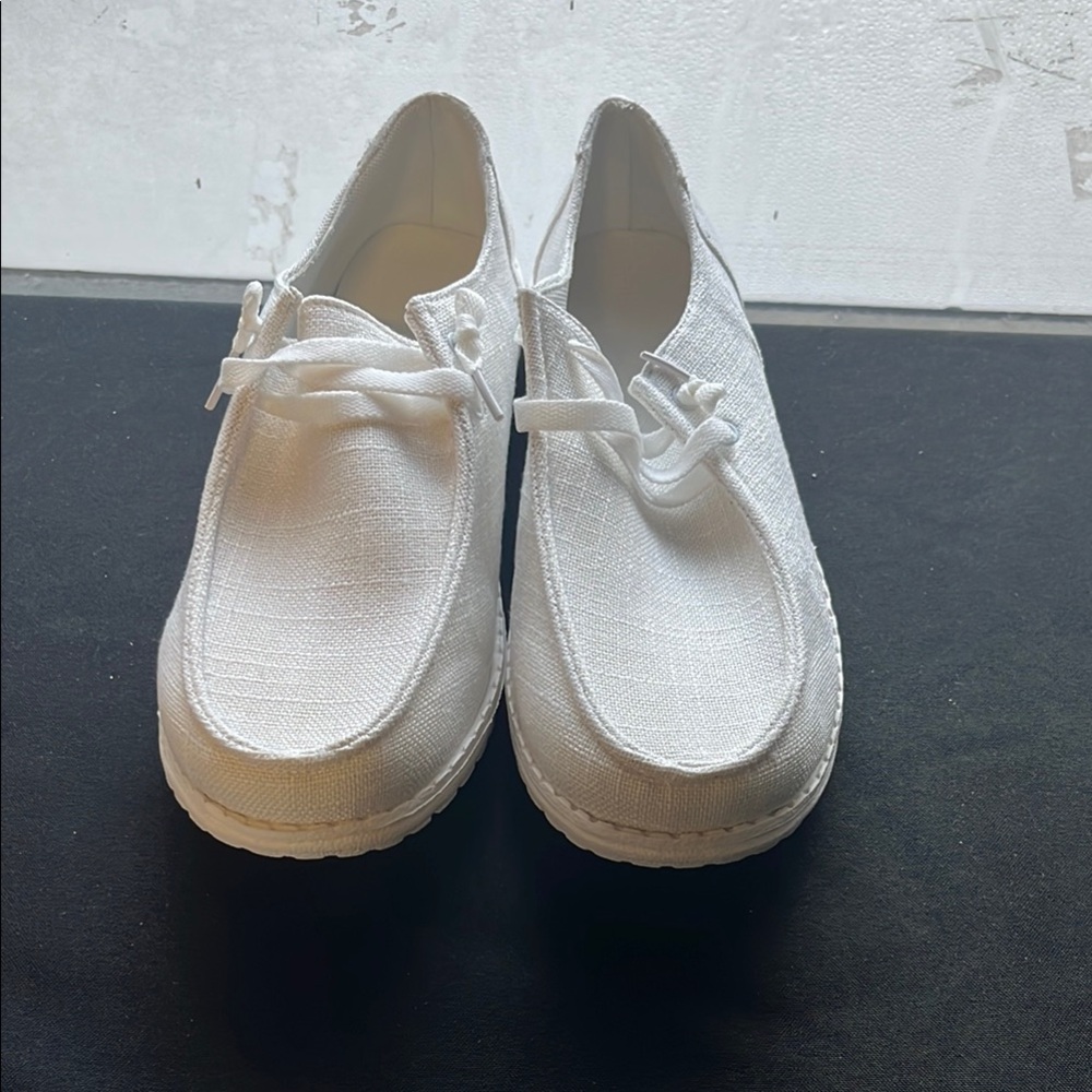 White Casual Loafers